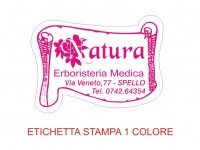 Etichette adesive per erboristerie, cosmetica, cosmesi (mm 45X33)  (cod.18M )